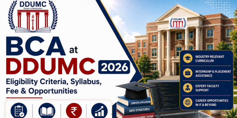 BCA at DDUMC 2026 Eligibility Criteria Syllabus Fee Opportunities